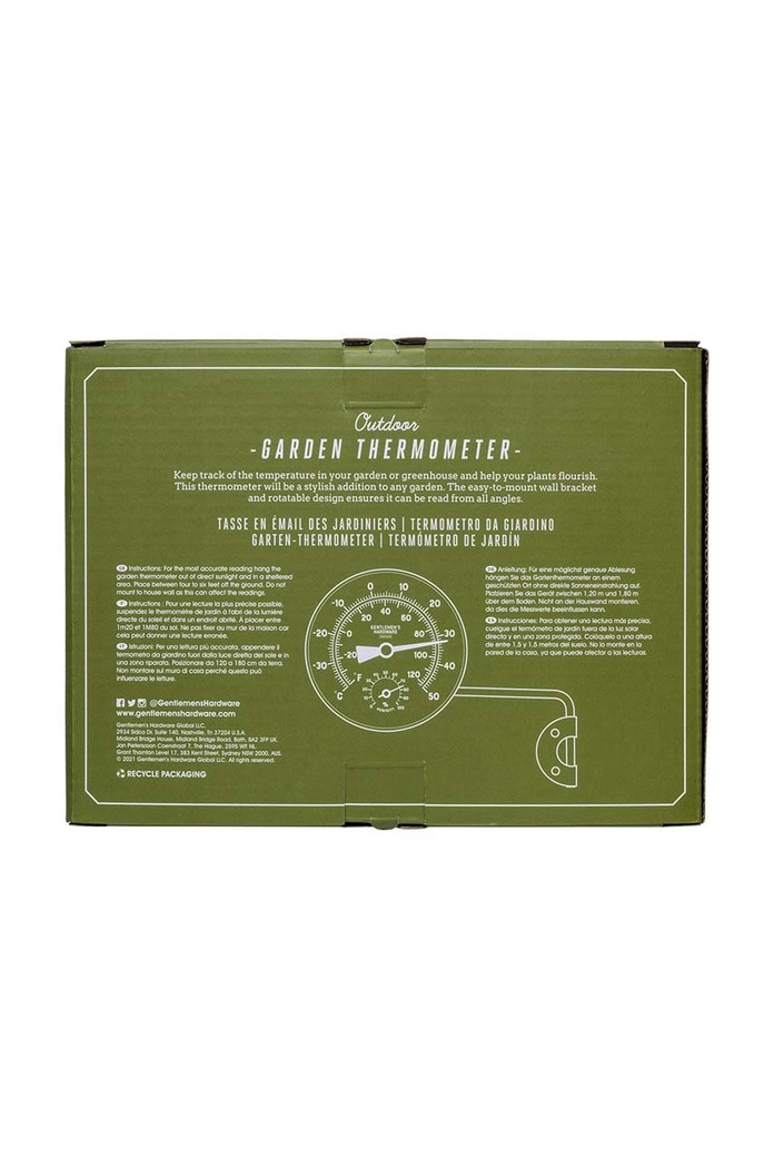Lifestyle Gentelmen's Hardware vrtni termometar GEN656UK šarena