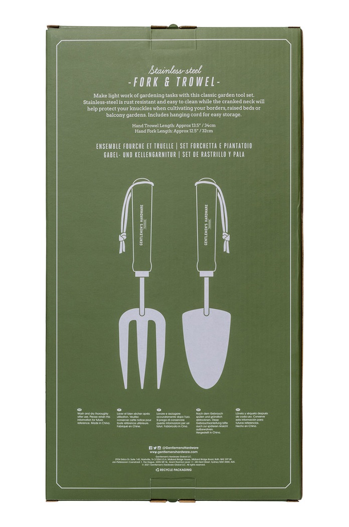 Zahradnický set Gentlemen's Hardware Fork & Trowel GEN651UK vícebarevná AA00