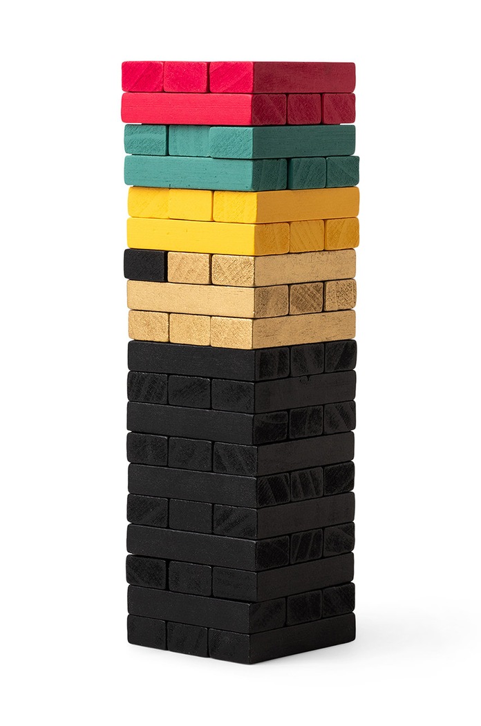 Gentelmen's Hardware Hra Wooden Tumbling Blocks GEN582UK žltá AA00