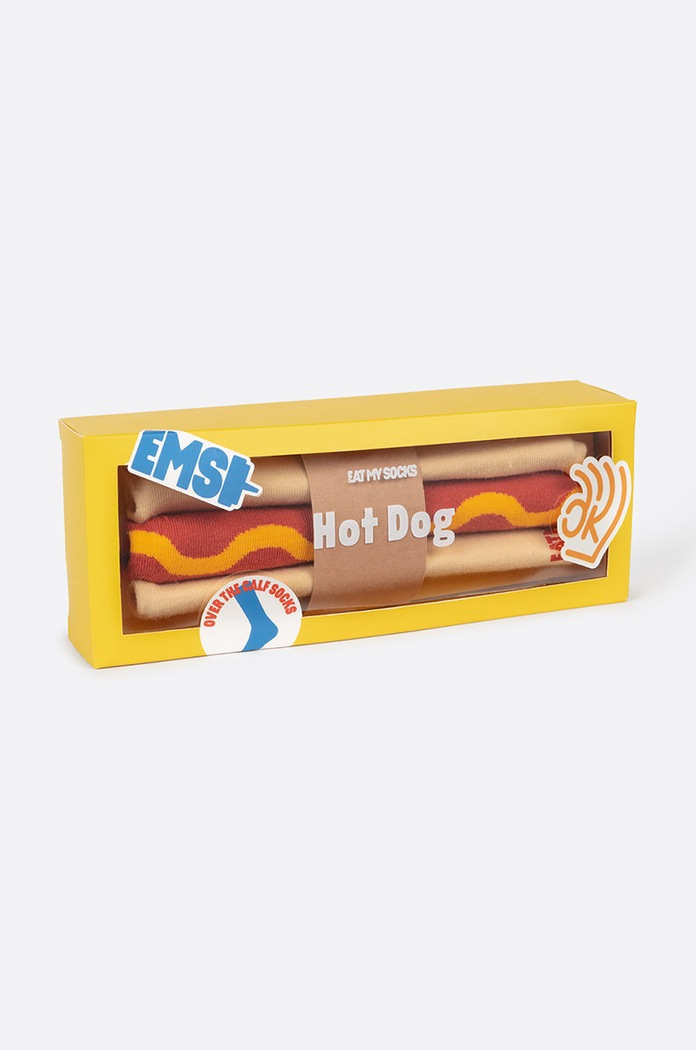 Eat My Socks Ponožky Hot Dog viacfarebná EMSNOCHODO