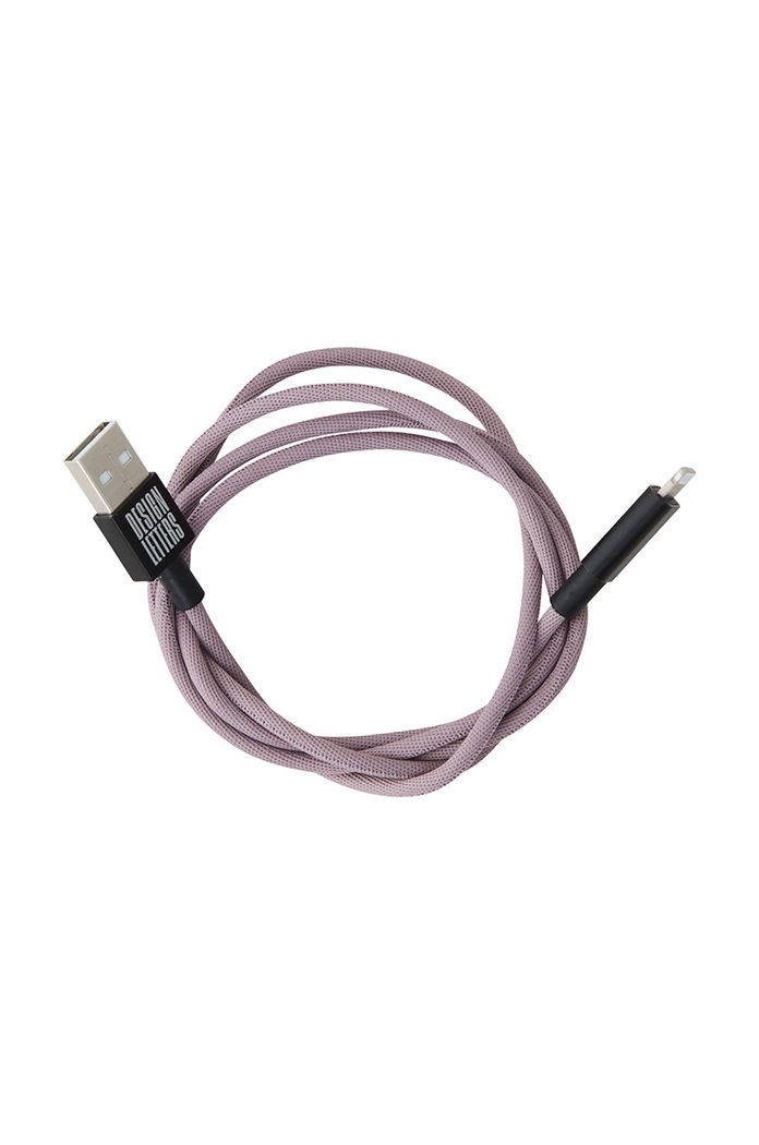 Nabíjecí kabel USB-C Design Letters Lightning 1 m 60201024LAVENDER fialová AA00