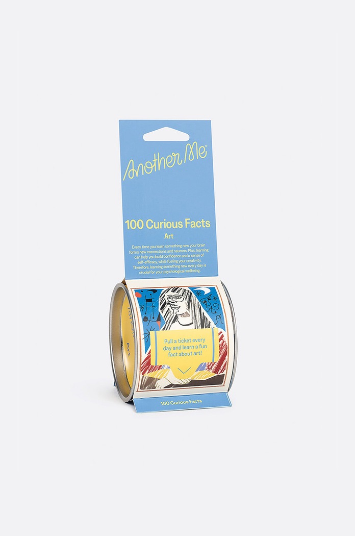 Another Me zestaw karteczek 100 Curious Facts, Art, English multicolor AM100FBOARE
