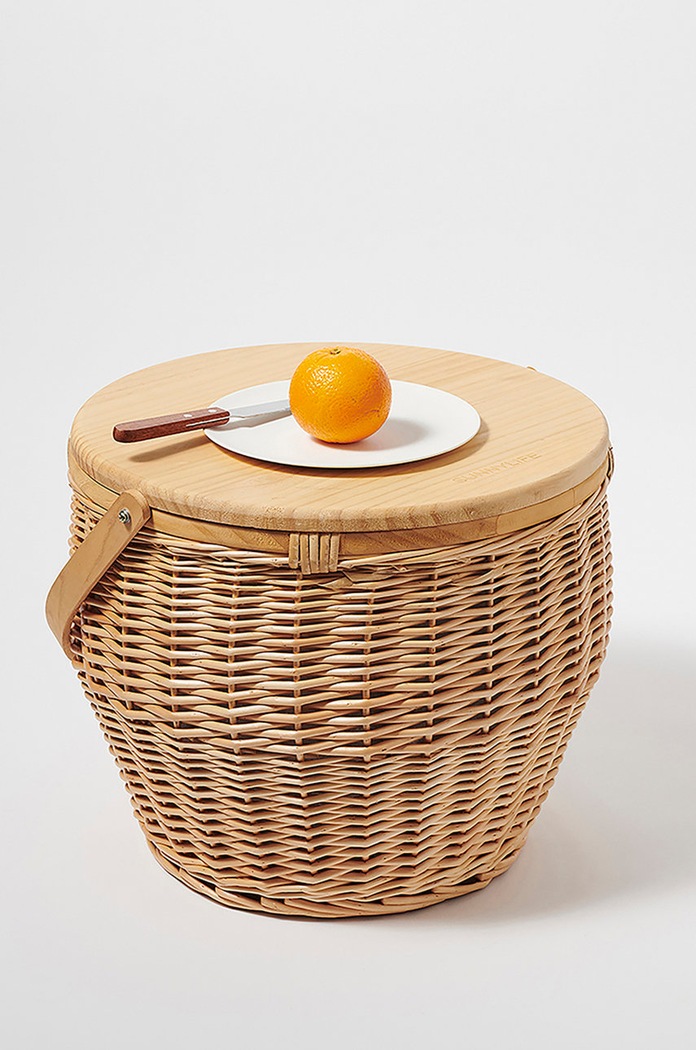 SunnyLife καλάθι πικ-νικ Picnic Cooler Basket μπεζ S2DBSKNA
