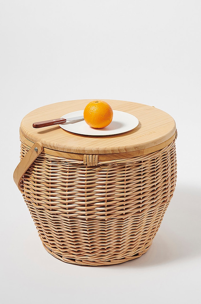 SunnyLife καλάθι πικ-νικ Picnic Cooler Basket μπεζ S2DBSKNA