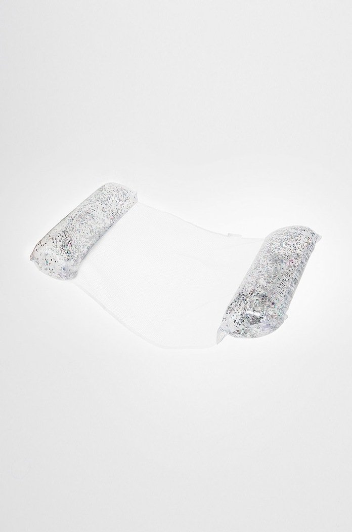 SunnyLife materac dmuchany do pływania Hammock Glitter transparentny S2LHAMGL