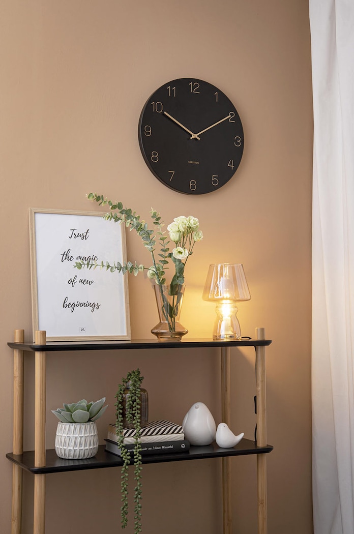 Nástenné hodiny Karlsson KA5762BK sivá