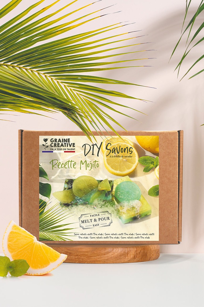 Lifestyle DIY sada - mýdla Graine Creative Recipe Mojito 200521 vícebarevná