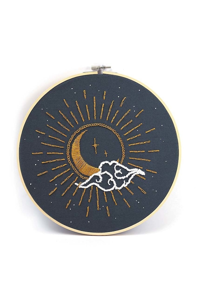 Κιτ κεντήματος Graine Creative celestial embroidery diy kit πολύχρωμο 420273