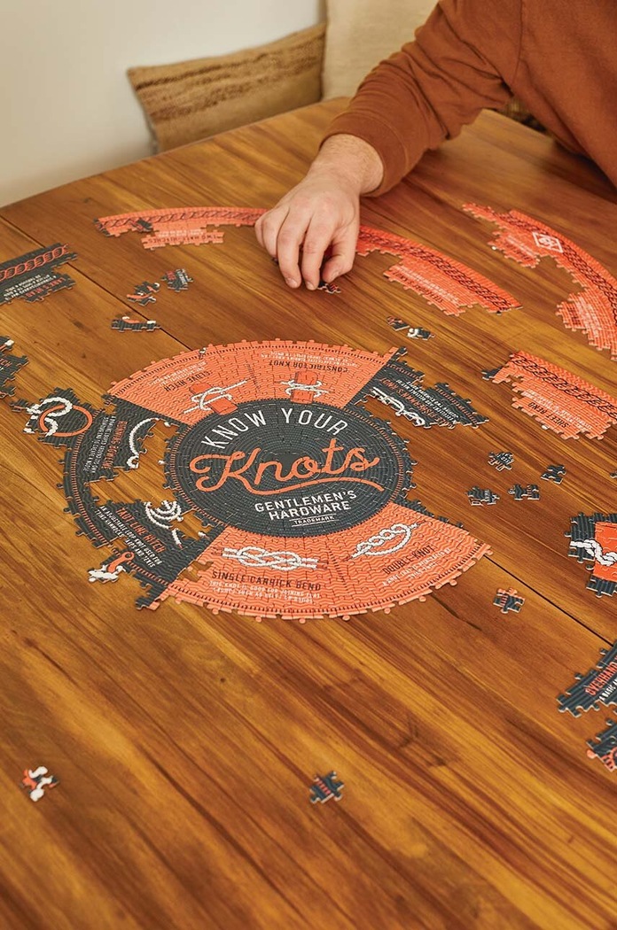Lifestyle Puzzle v tubě Gentelmen's Hardware Knot 1000 ks GEN671UK vícebarevná