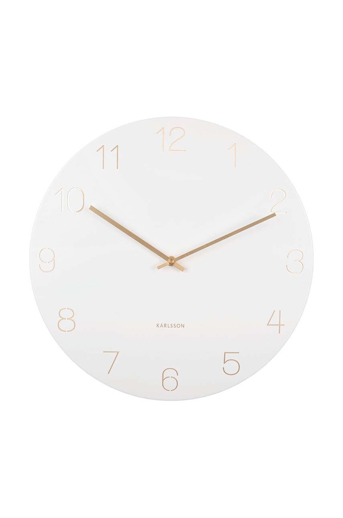Karlsson ceas de perete Charm Numbers alb KA5762WH