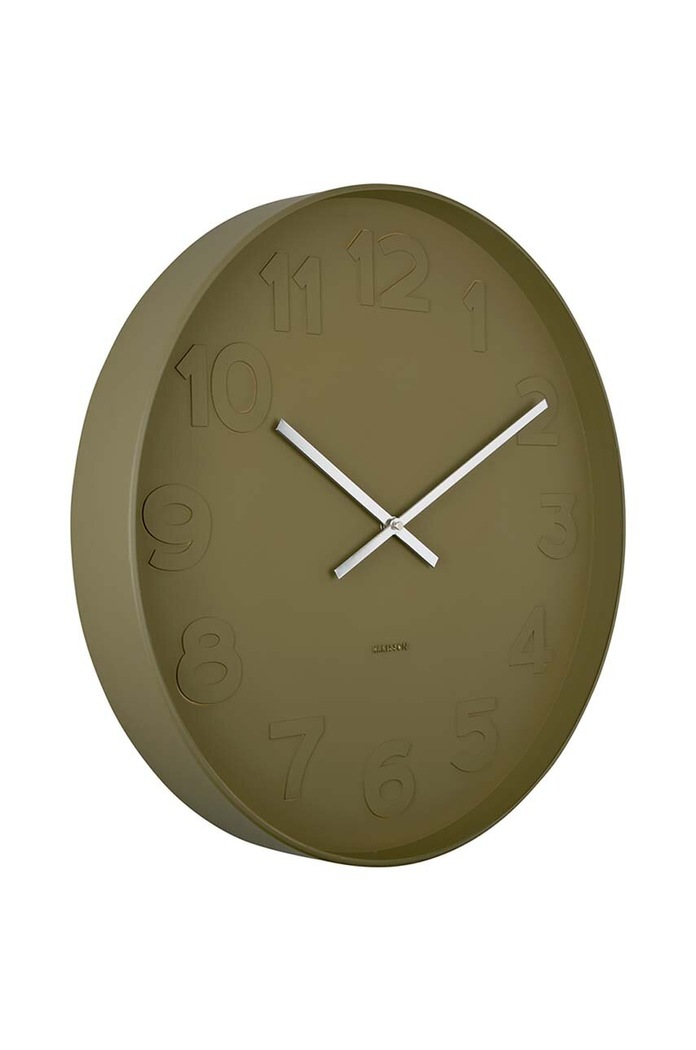 Стенен часовник Karlsson Mr. Green KA5635MG зелен AA00