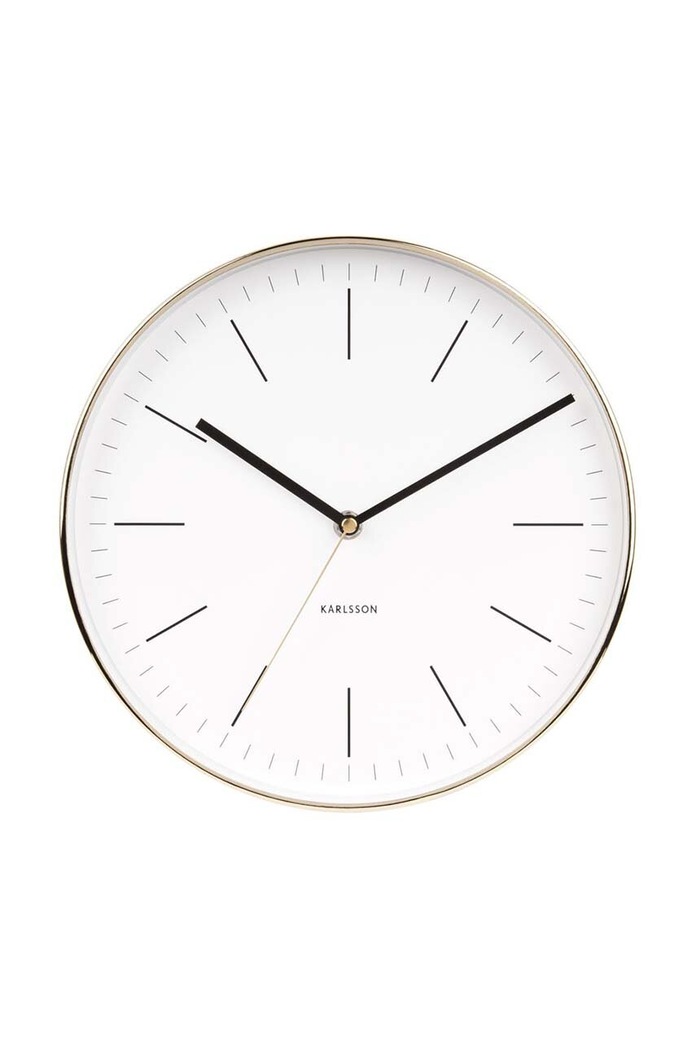 Nástenné hodiny Karlsson Minimal biela KA5695WH