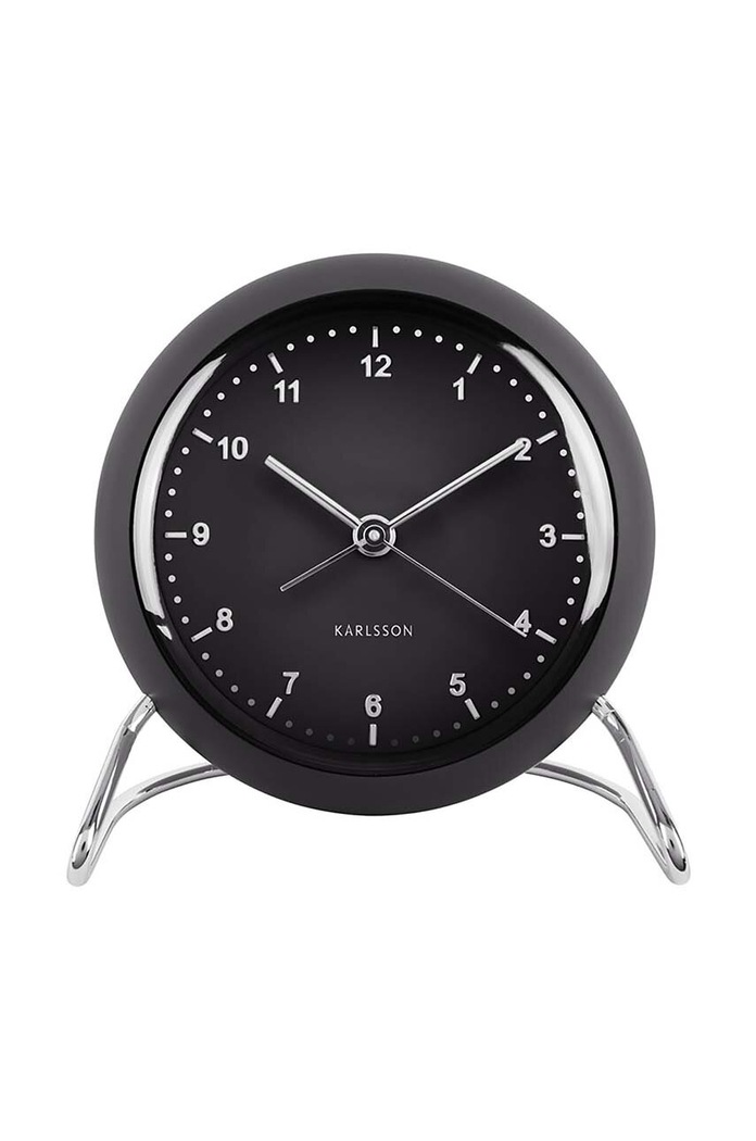 Karlsson budzik Val czarny KA5726BK