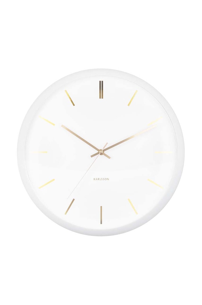 Nástenné hodiny Karlsson Globe biela KA5840WH