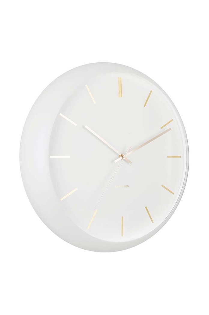 Nástenné hodiny Karlsson Globe KA5840WH biela AA00