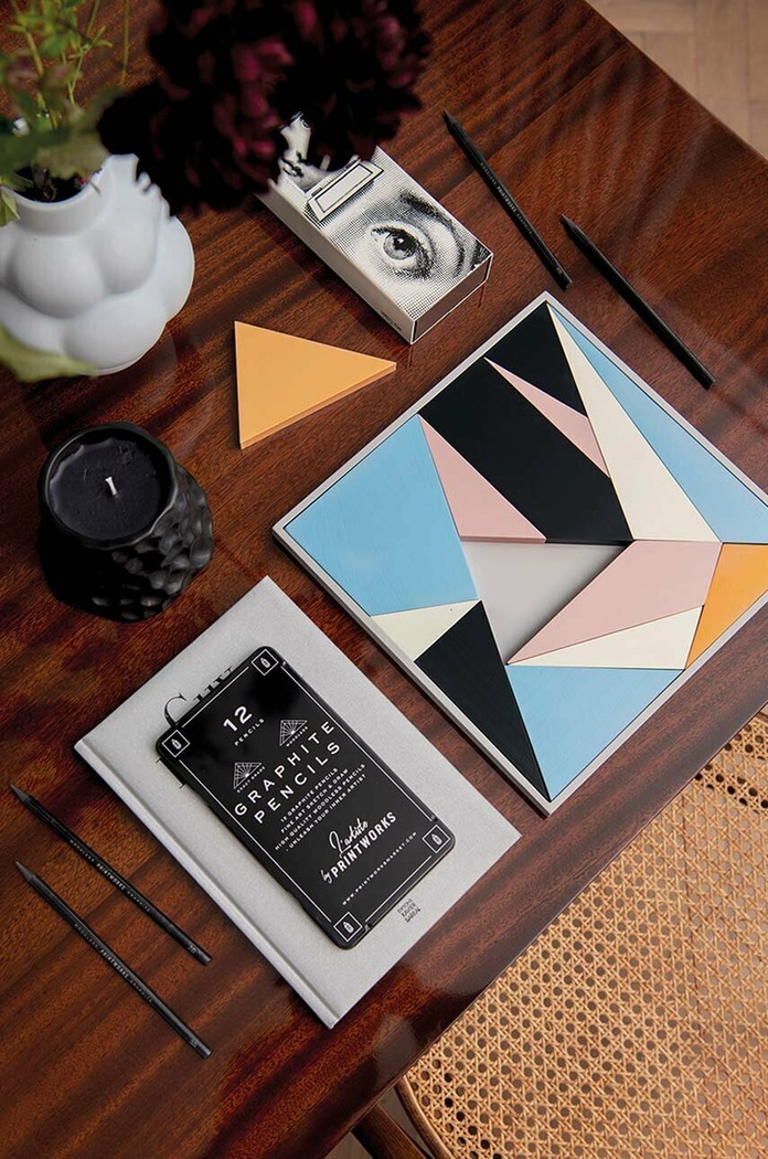 Dřevěné puzzle Printworks Archimedes 14 dílků PW00565 vícebarevná