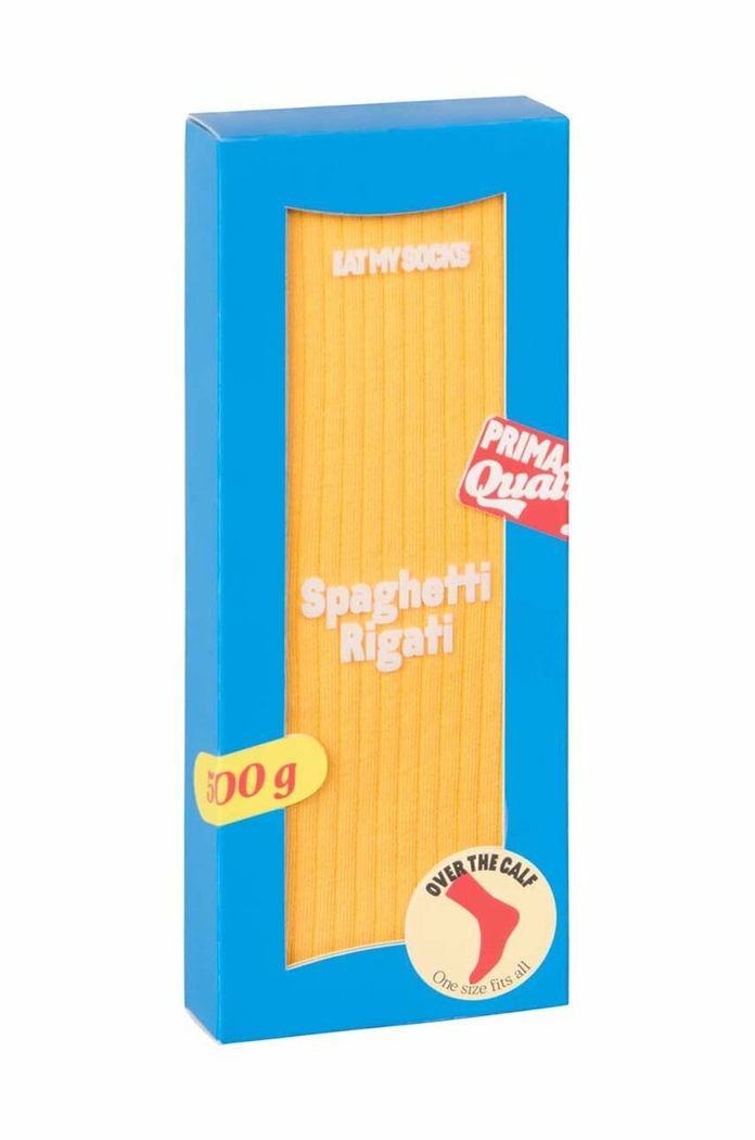 Ponožky Eat My Socks Spaghetti Rigati žltá EMSNOCSPRI