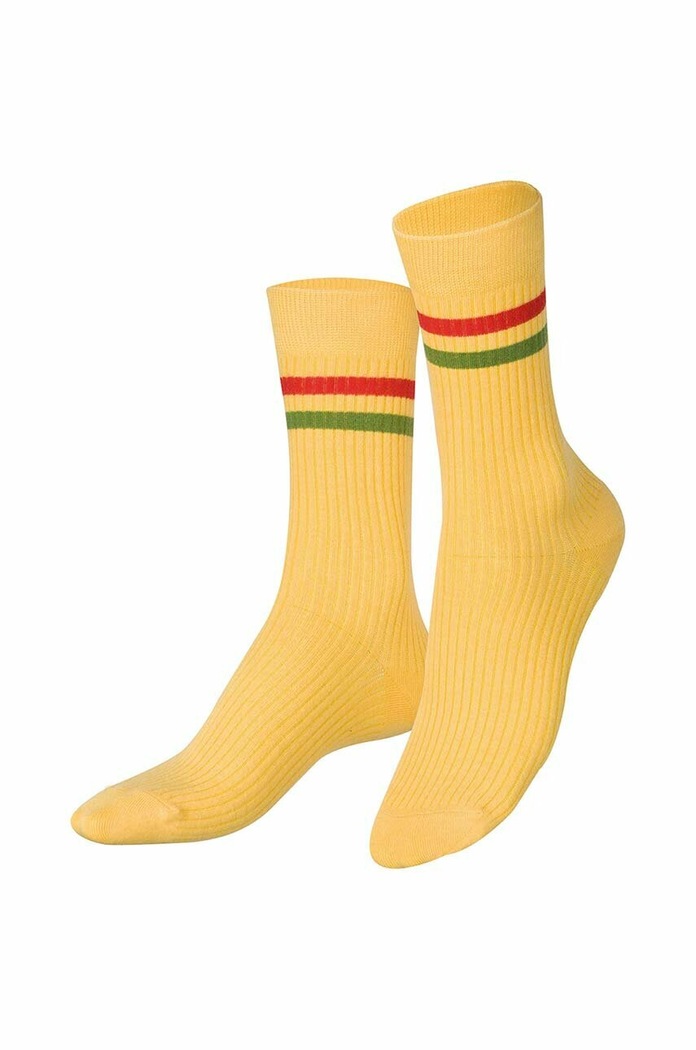 Oblečenie Ponožky Eat My Socks Spaghetti Rigati EMSNOCSPRI žltá