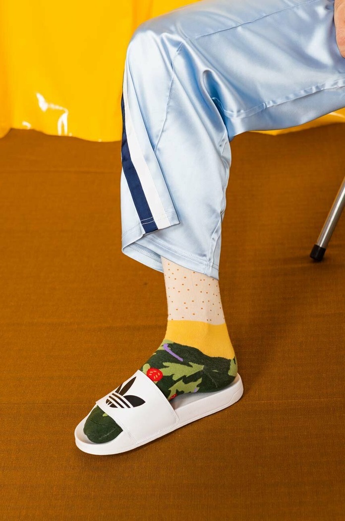 Ponožky Eat My Socks Pizza Vegan EMSNOCPINV