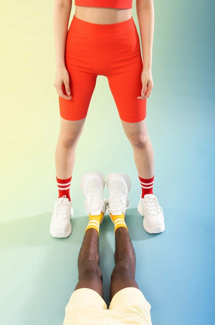 Ponožky Eat My Socks Ketchup & Mustard 2-pack EMSNCKEMX2