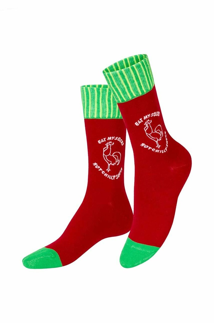 Oblečení Ponožky Eat My Socks Hot Sauce EMSNCHOTSA vícebarevná
