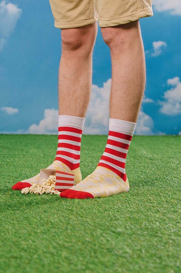 Ponožky Eat My Socks Pop Corn EMSNOCPOCO viacfarebná