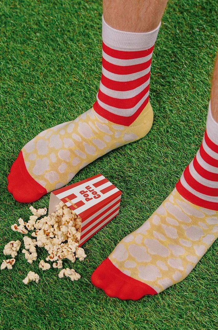 Ponožky Eat My Socks Pop Corn EMSNOCPOCO