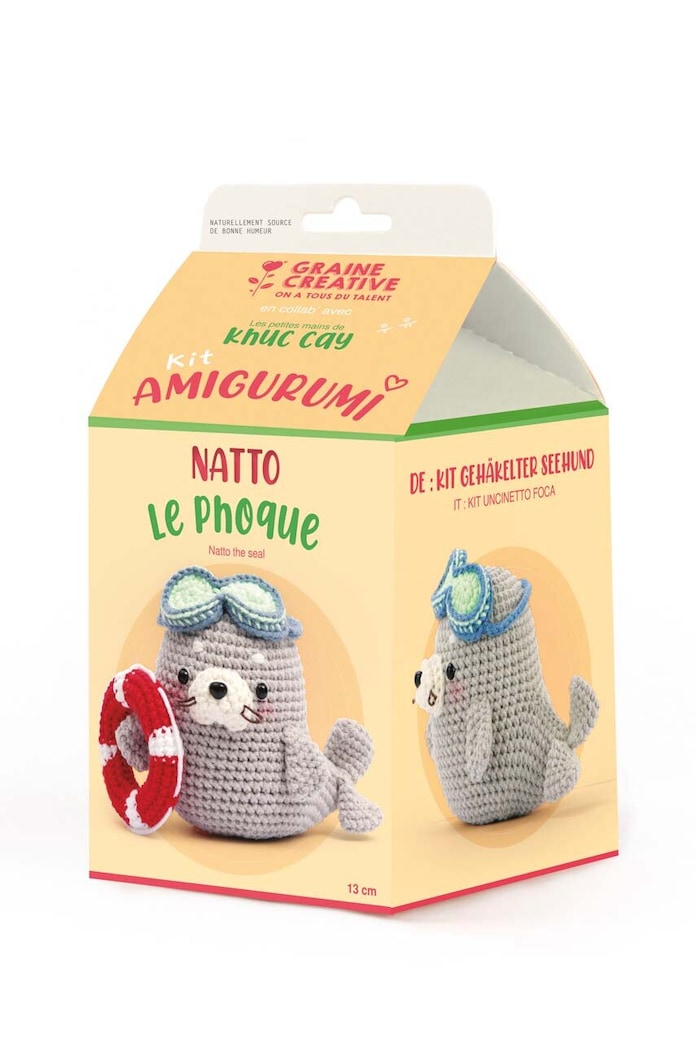 Graine Creative Trusa de crosetat Natto Le Phoque Kit 420250 multicolor AA00