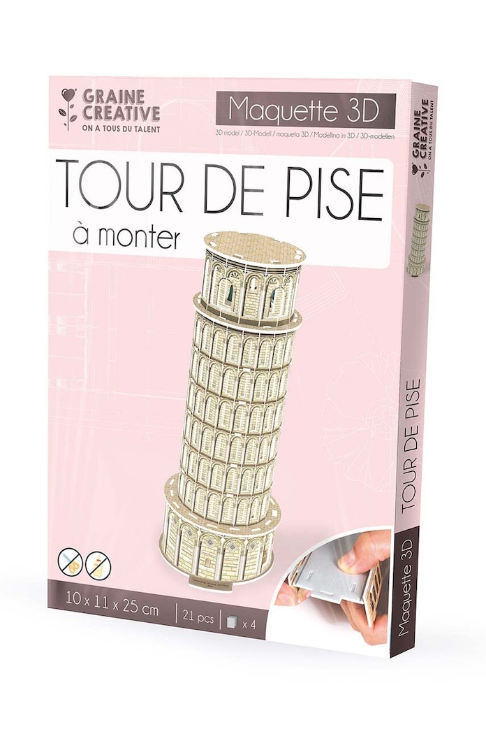 Graine Creative puzzle 3d Maquette Tour De Pise 650910 multicolor AA00