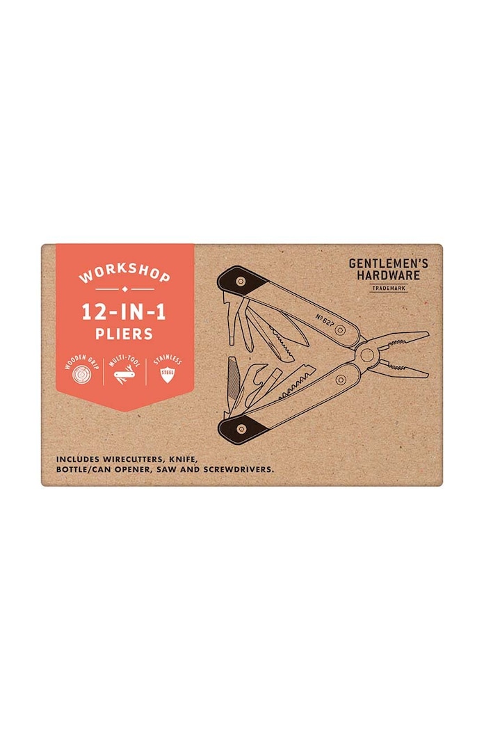 Multifunkčný nôž Gentelmen's Hardware Plier 12 w 1 viacfarebná GEN627UK