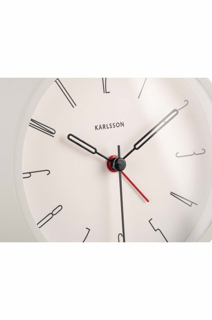 Living și dormitor Karlsson ceas cu alarmă KA5915WH alb