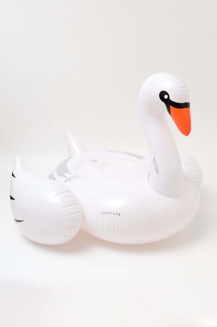 Στρώμα αέρα για κολύμπι SunnyLife Swan S3LRIDWS λευκό AA00