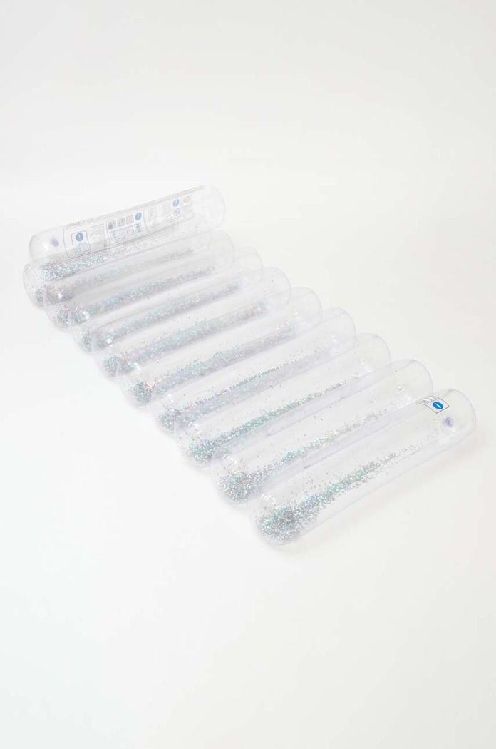 SunnyLife saltea pneumatică pentru înot Lilo Glitter transparent S3LTUBGL