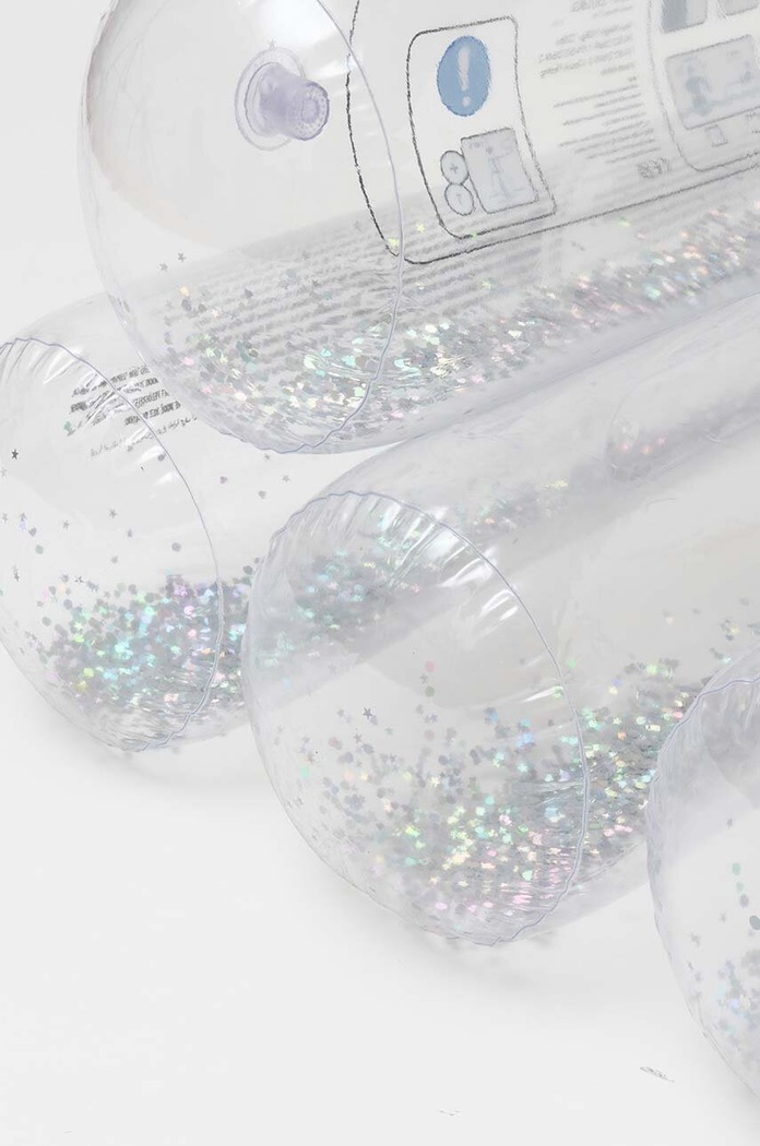 Băieți SunnyLife saltea pneumatică pentru înot Lilo Glitter S3LTUBGL transparent