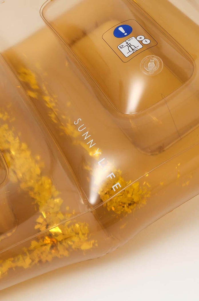 Chłopiec SunnyLife materac dmuchany do pływania Disco Gold S3LRLIGO żółty