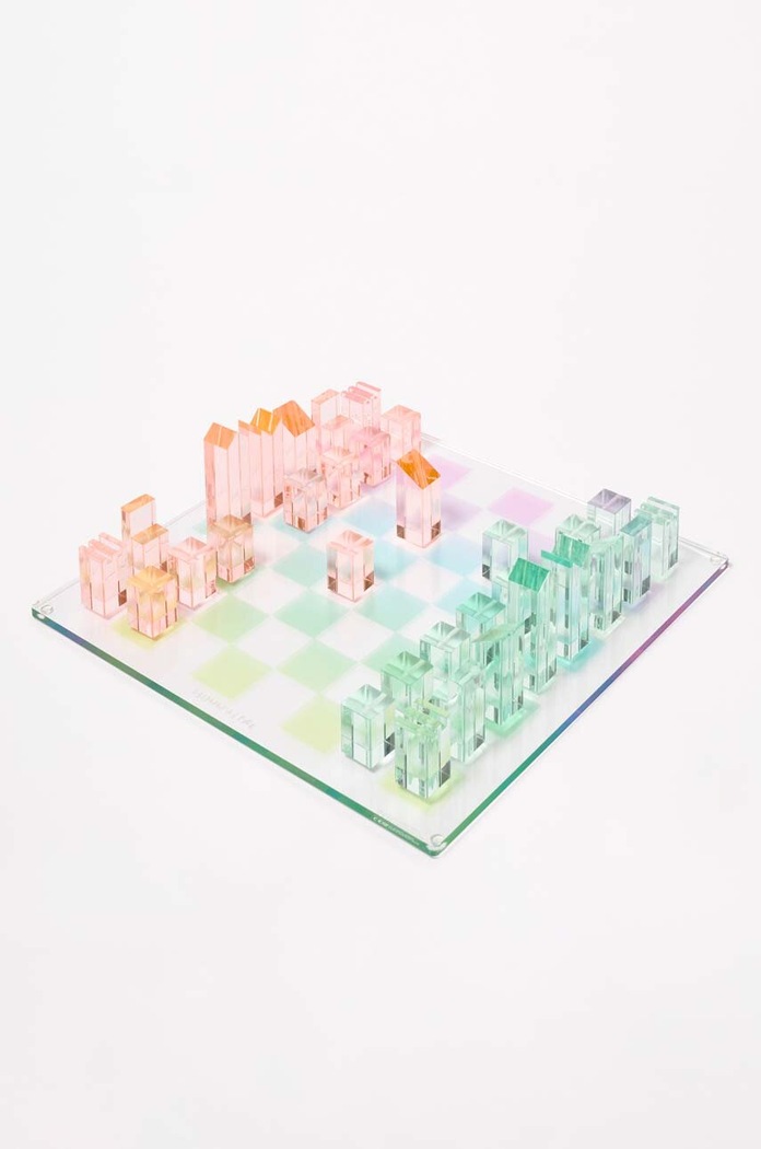 Šachy a dáma SunnyLife Lucite Aurora viacfarebná S35LCHCK