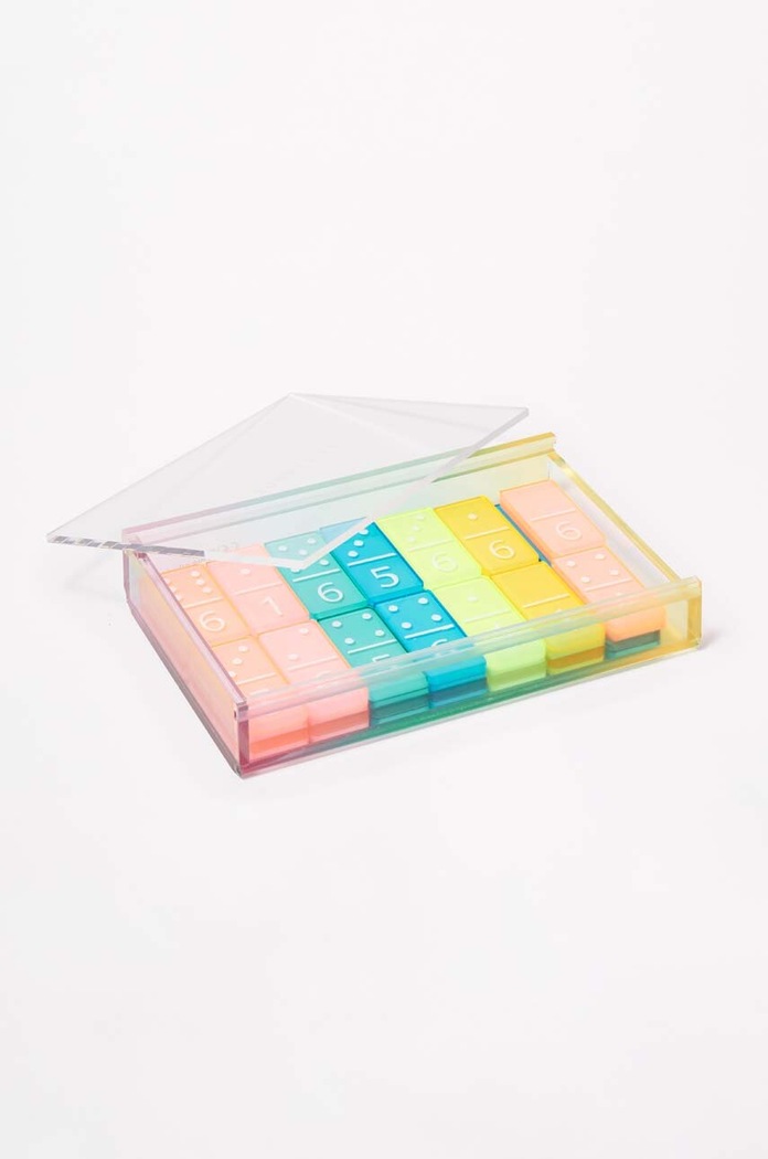SunnyLife gra domino Lucite Dominoes Aurora S35LDOMN multicolor AA00