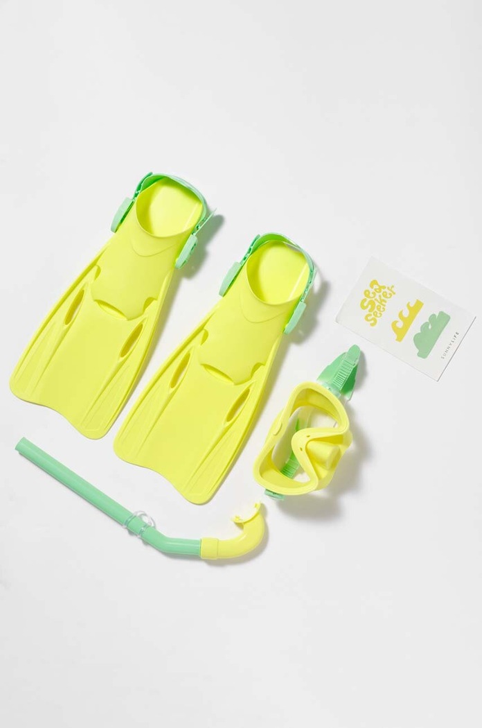 SunnyLife zestaw do nurkowania dla dzieci Sea Seeker Ocean 3-pack zielony S3VDSMSS