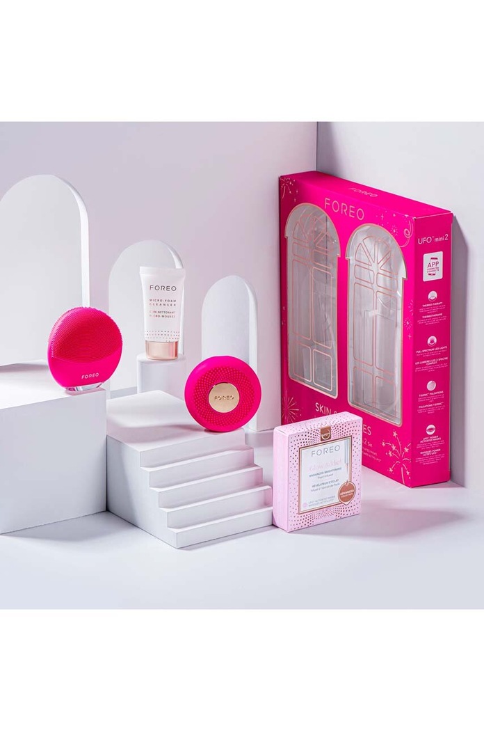 Комплект за грижа за кожата на лицето FOREO Skin Supremes 2022, LUNA mini 3 & UFO mini 2 F1177 розов AA00