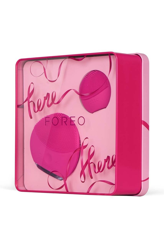 Home SPA FOREO zestaw szczoteczek sonicznych Here & There LUNA™ mini 2 i LUNA™ play F9762. różowy