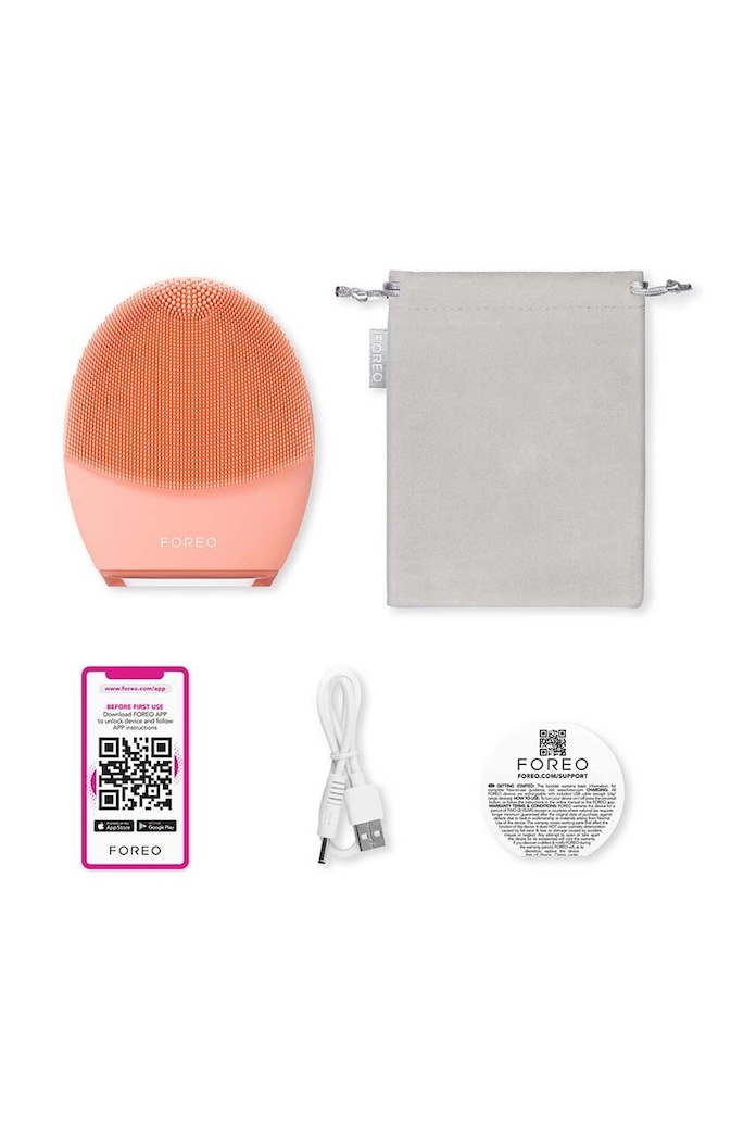 Četka za čišćenje i učvršćivanje kože lica FOREO LUNA™ 4 Balanced Skin F1269 narančasta