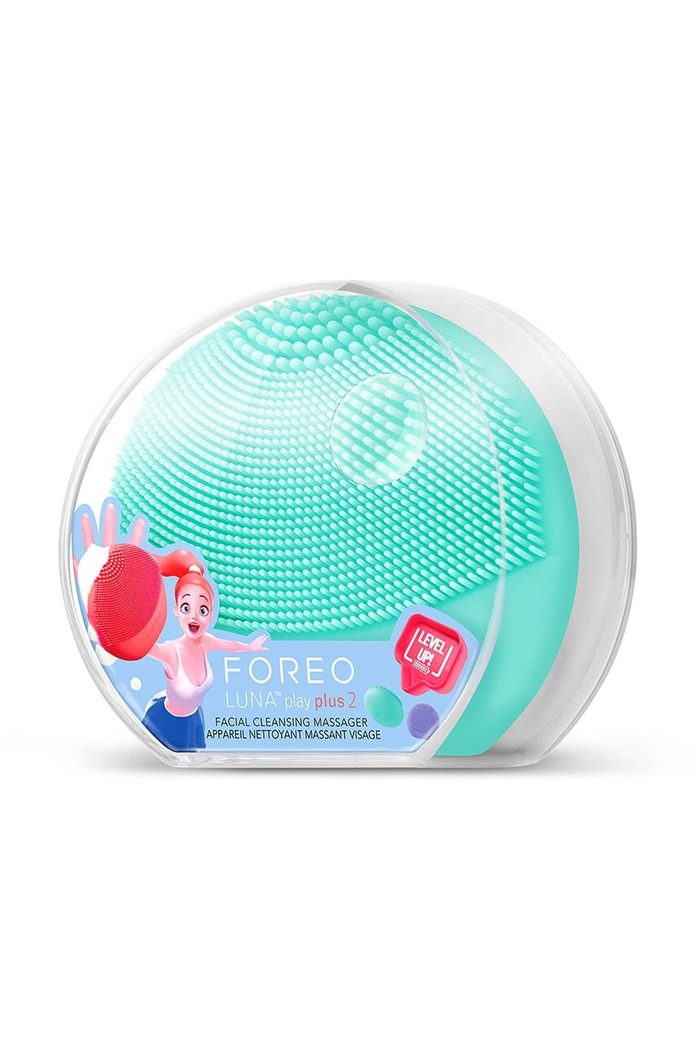 Home SPA FOREO spazzola per il massaggio e la pulizia della pelle del viso LUNA™ Play Plus 2 F0231 turchese