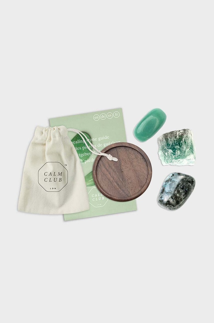 Křišťálová sada se stojanem Luckies of London Luck Healing Stones LK.CCLUCKC vícebarevná AA00