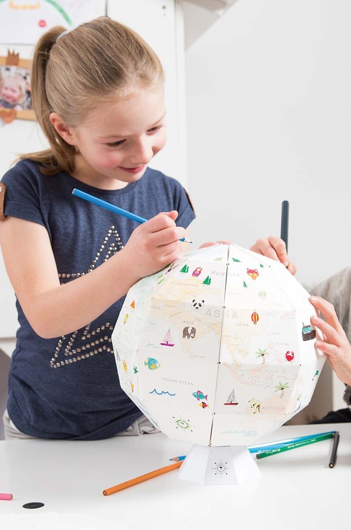 Living și dormitor Donkey glob de colorat DIY My First Globe 400714 alb