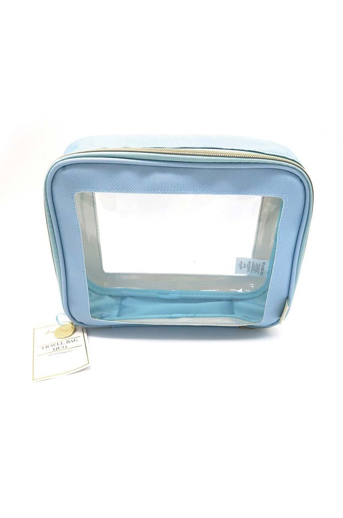 Danielle Beauty zestaw kosmetyczek Botanical Palm Blue 2-pack DC0118BL multicolor AA00