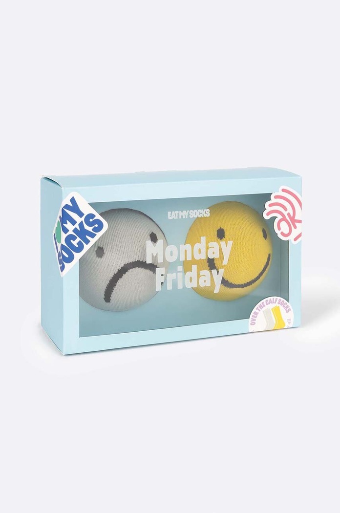 Eat My Socks skarpetki Monday Friday 2-pack multicolor EMSNOCMFX2