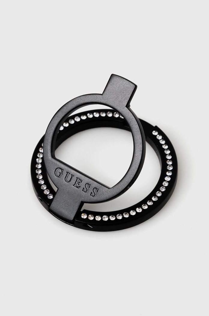 Δαχτυλίδι για το τηλέφωνο Guess MagSafe Ring GUMRSALDGK μαύρο AA00
