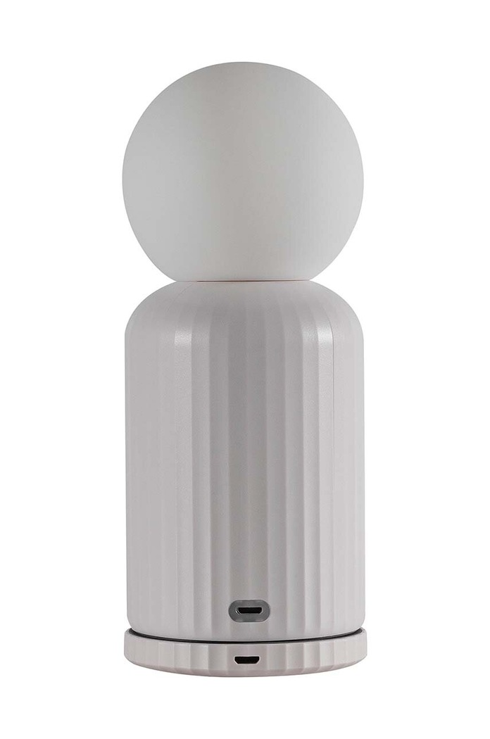 Salon i sypialnia Lund London lampka z ładowarką bezprzewodową 2w1 Skittle LL.7478 biały