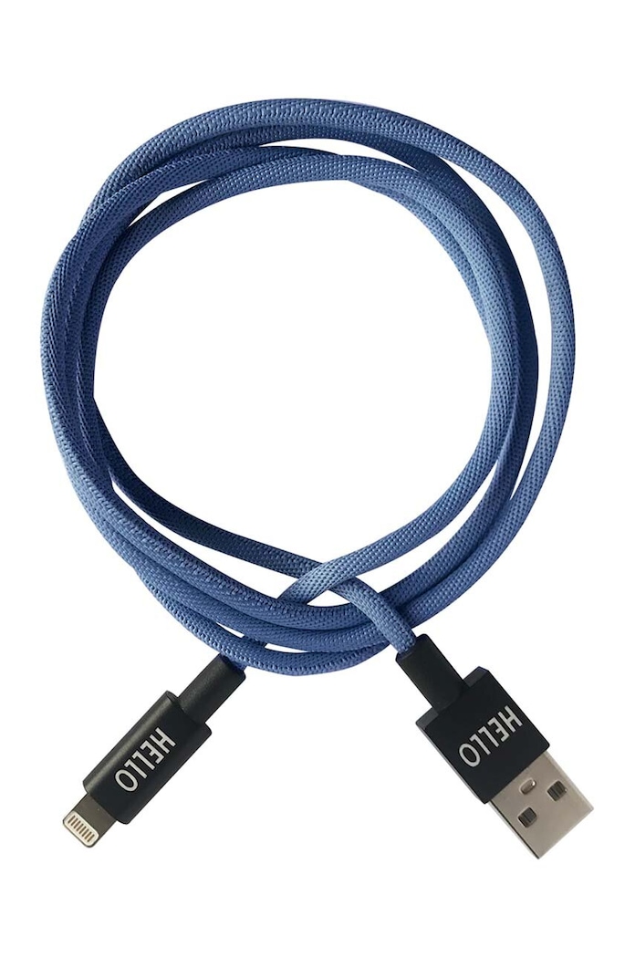 Design Letters kabel do iphona niebieski 60201020DUSTYBLUE
