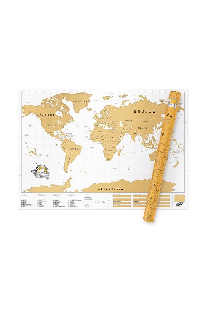 Скреч карта Luckies of London Scratch Map® - Original многоцветен LK.LUSCR